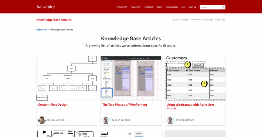 UI Education Knowledge Base screenshot