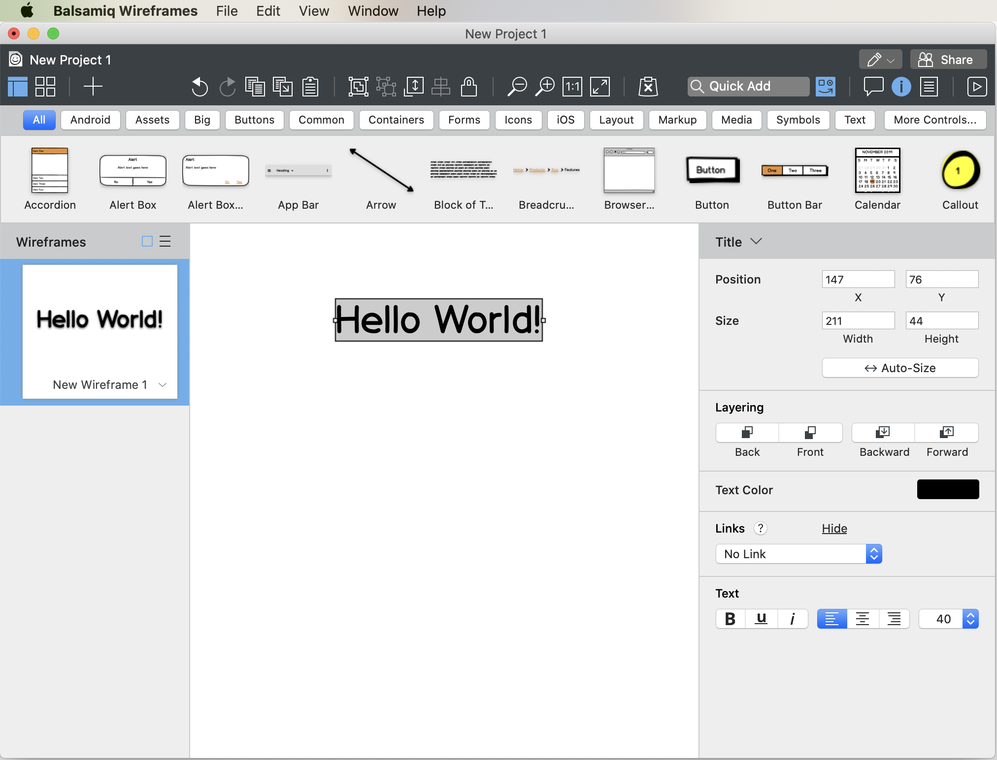 balsamiq wireframes for google drive